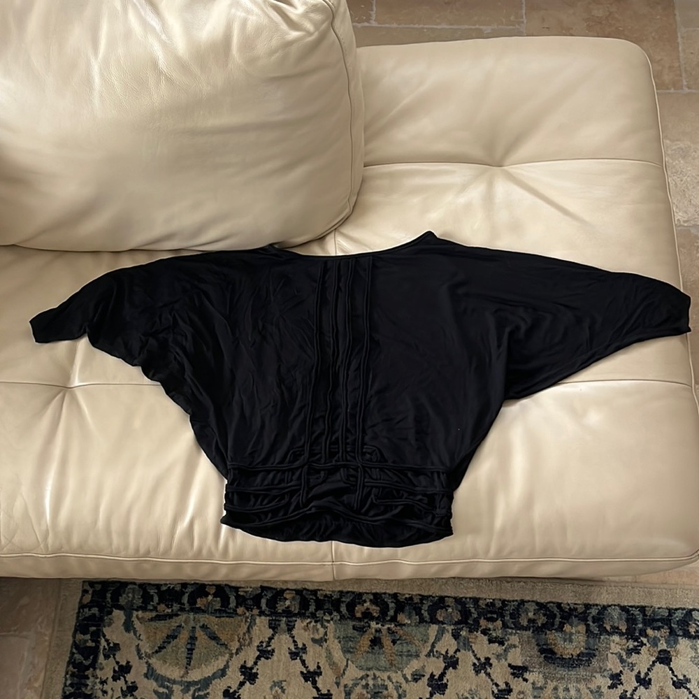 Studio M black long sleeve t-shirt.